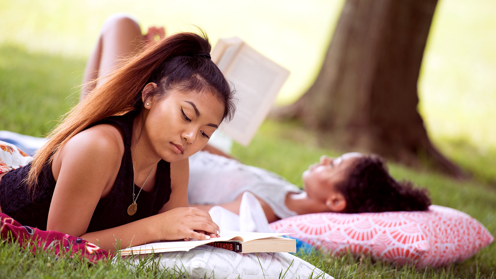 Summer student on drill field